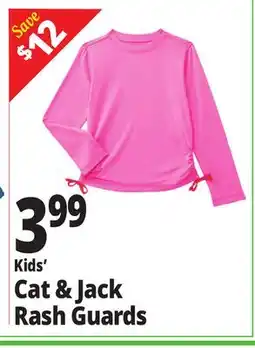 Ocean State Job Lot Cat & Jack Rash Guards offer
