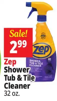 Ocean State Job Lot ZEP Shower Tub & Tile Cleaner 32 oz offer