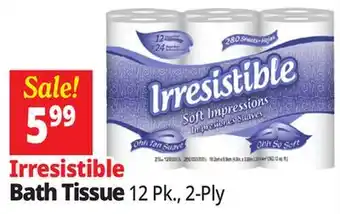 Ocean State Job Lot Irresistible Bath Tissue offer