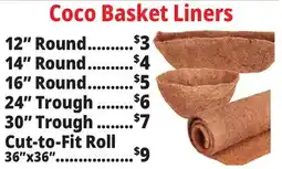 Ocean State Job Lot Coco Basket Liners offer