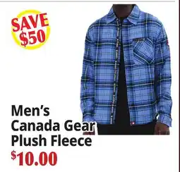 Ocean State Job Lot Men's Canada Gear Plush Fleece offer