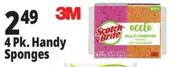 Ocean State Job Lot Scotch-Brite Ocelo Multi-Purpose 3M Sponges 4 Count offer