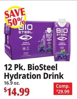 Ocean State Job Lot 12 Pk. BioSteel Hydration Drink offer