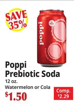 Ocean State Job Lot Poppi Prebiotic Soda offer