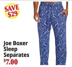Ocean State Job Lot Joe Boxer Sleep Separates offer