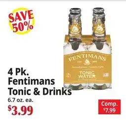Ocean State Job Lot 4 Pk. Fentimans Tonic & Drinks offer