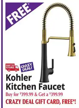 Ocean State Job Lot Kohler Kitchen Faucet offer
