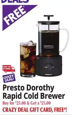 Ocean State Job Lot Presto Dorothy Rapid Cold Brewer offer
