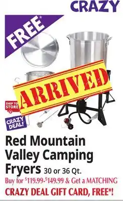 Ocean State Job Lot Red Mountain Valley Camping Fryers offer