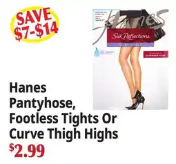 Ocean State Job Lot Hanes Pantyhose, Footless Tights Or Curve Thigh Highs offer