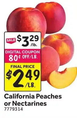 Stop&Shop California Peaches or Nectarines offer