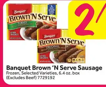 Stop&Shop Banquet Brown 'N Serve Sausage offer