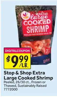 Stop&Shop Stop & Shop Extra Large Cooked Shrimp offer
