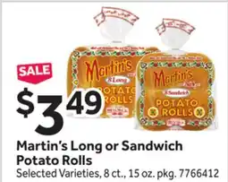 Stop&Shop Martin's Long or Sandwich Potato Rolls offer