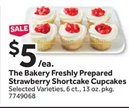Stop&Shop The Bakery Freshly Prepared Strawberry Shortcake Cupcakes offer