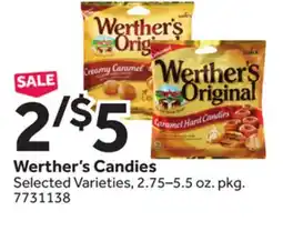 Stop&Shop Werther's Candies offer