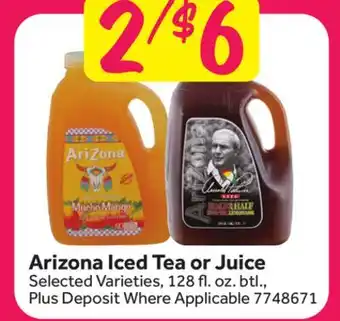 Stop&Shop Arizona Iced Tea or Juice offer