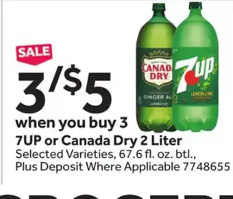 Stop&Shop 7UP or Canada Dry offer