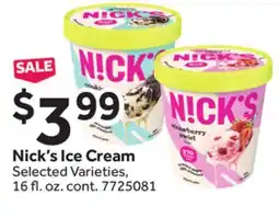 Stop&Shop Nick's Ice Cream offer
