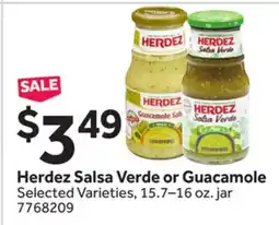 Stop&Shop Herdez Salsa Verde or Guacamole offer