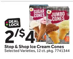 Stop&Shop Stop & Shop Ice Cream Cones offer