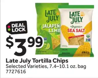 Stop&Shop Late July Tortilla Chips offer