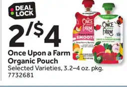 Stop&Shop Once Upon a Farm Organic Pouch offer