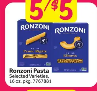 Stop&Shop Ronzoni Pasta offer