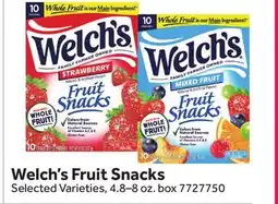 Stop&Shop Welch's Fruit Snacks offer