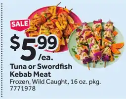 Stop&Shop Tuna or Swordfish Kebab Meat offer