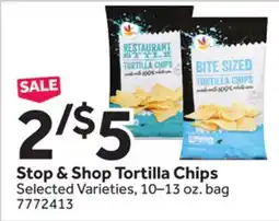 Stop&Shop Stop & Shop Tortilla Chips offer