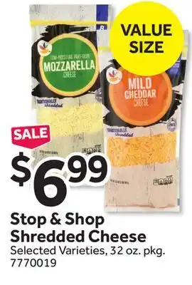 Stop&Shop Stop & Shop Shredded Cheese offer