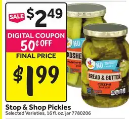 Stop&Shop Stop & Shop Pickles offer