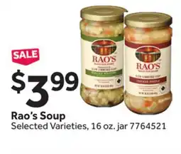 Stop&Shop Rao's Soup offer