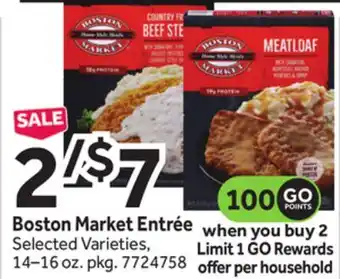 Stop&Shop Boston Market Entrée offer