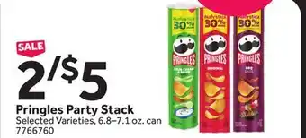 Stop&Shop Pringles Party Stack offer