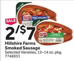 Stop&Shop Hillshire Farms Smoked Sausage offer