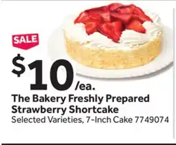 Stop&Shop The Bakery Freshly Prepared Strawberry Shortcake offer