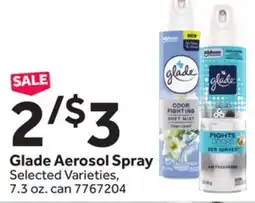 Stop&Shop Glade Aerosol Spray offer