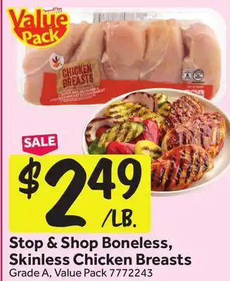 Stop&Shop Stop & Shop Boneless, Skinless Chicken Breasts offer