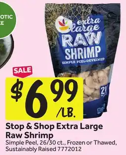 Stop&Shop Stop & Shop Extra Large Raw Shrimp offer