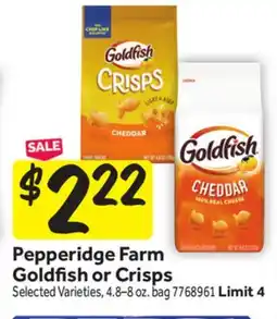 Stop&Shop Pepperidge Farm Goldfish or Crisps offer