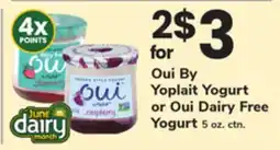 ACME Oui By Yoplait Yogurt or Oui Dairy Free Yogurt offer