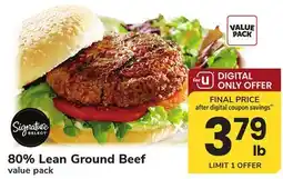 ACME Signature SELECT 80% Lean Ground Beef offer
