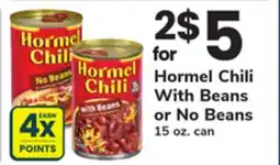 ACME Hormel Chili With Beans or No Beans offer