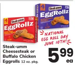ACME Steak-umm Cheesesteak or Buffalo Chicken Eggrolls offer