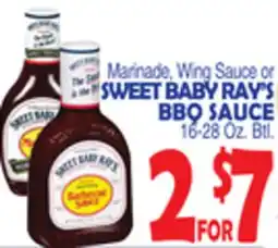 Bravo Supermarkets Marinade, Wing Sauce or Sweet Baby Ray's BBQ SAUCE offer