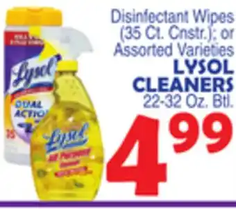 Bravo Supermarkets LYSOL CLEANERS offer