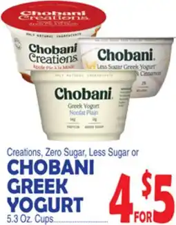 Bravo Supermarkets CHOBANI GREEK YOGURT offer