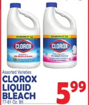Bravo Supermarkets CLOROX LIQUID BLEACH offer